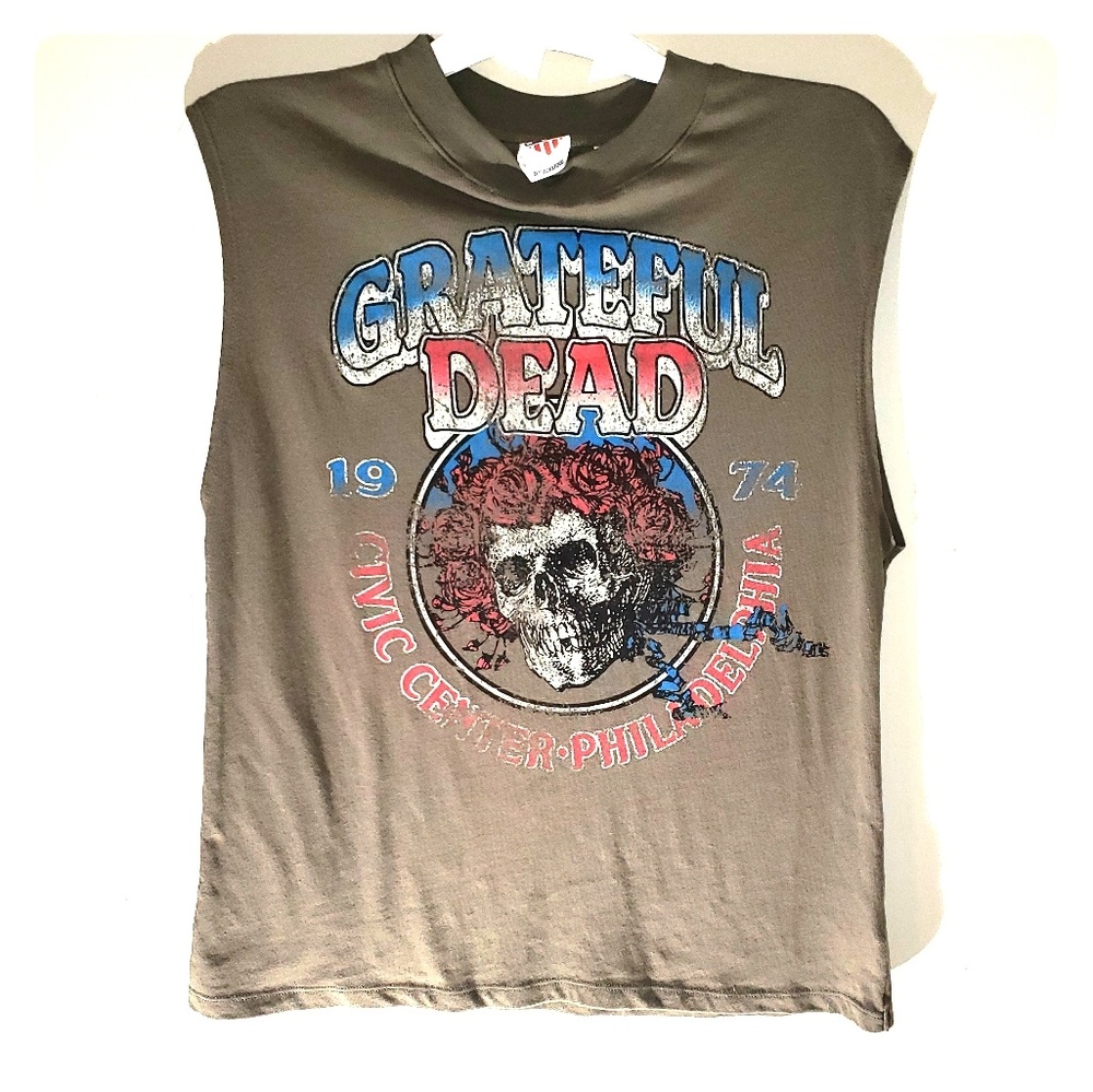 NWT Grateful Dead Distressed Sleeveless Tee